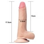 17cm " SLIDING SKIN DUAL LAYER DONG - Imagen 2