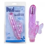 DUAL STIMULATOR BUTTERFLY VIBRATOR (PURPLE AND PINK) - Imagen 3