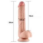 24cm SLIDING SKIN DUAL LAYER DONG - Imagen 3
