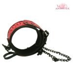 COLLAR WITH LEASH (RED AND BLACK) - Imagen 2