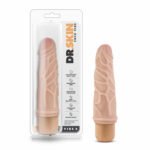 VIBRADOR DR.SKIN COCK VIBE 03 BEIGE 7.25"