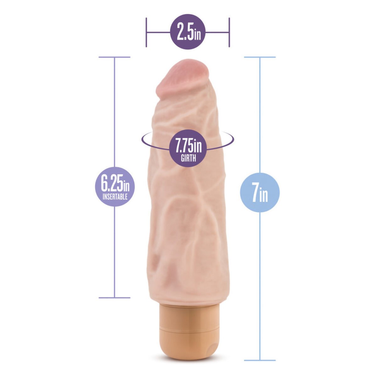 VIBRADOR REALISTA DR.SKIN 9-19 CM - Imagen 3
