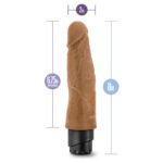 VIBRADOR REALISTA 20 CM DR.SKIN COCK VIBE 14 MOCHA - Imagen 2