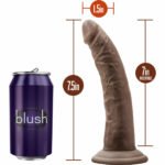CONSOLADOR DR.SKIN COCK W/SUCTION 7 CHOCOLATE - Imagen 3