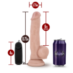 Dr. Skin - Dr. Jay - 8.75 Inch Vibrating Cock with Suction Cup Vanilla - Imagen 3