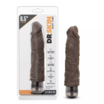 DR. SKIN-COCK #10-8.5 VIBRATING COCK- CHOCOLATE