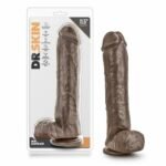 DR.SKIN-MR.SAVAGE-11.5 INCH DILDO WITH SUCTION CUP CHOCOLATE