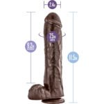 DR.SKIN-MR.SAVAGE-11.5 INCH DILDO WITH SUCTION CUP CHOCOLATE - Imagen 2