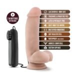 Loverboy - The Quarterback - 7 inch Vibrating Realistic Cock Vanilla - Imagen 4