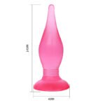 ANAL PLUG ROSA TRANSLUCIDO - Imagen 2