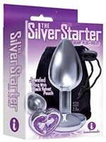 THE 9 SILVER STARTER HEART PLUG PURPLE