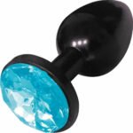 THE 9 BEJEWLED STAINLESS PLUG AQUA - Imagen 2