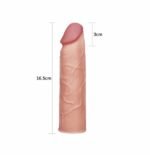 FUNDA Add 1" Pleasure X Tender Penis Sleeve Flesh - Imagen 3