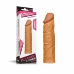 FUNDA Add 2" Pleasure X Tender Penis Sleeve Brown