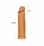 FUNDA Add 2" Pleasure X Tender Penis Sleeve Brown - Imagen 3