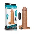 FUNDAS Add 3" Pleasure X Tender Vibrating Penis Sleeve Brow
