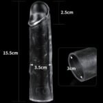 FUNDAS Flawless Clear Penis Sleeve Add 1'' - Imagen 2