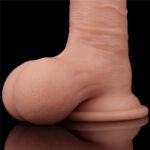 CONSOLADOR 7.8"SLIDING SKIN DUAL LAYER DONG-WHOLE TESTICLE - Imagen 4