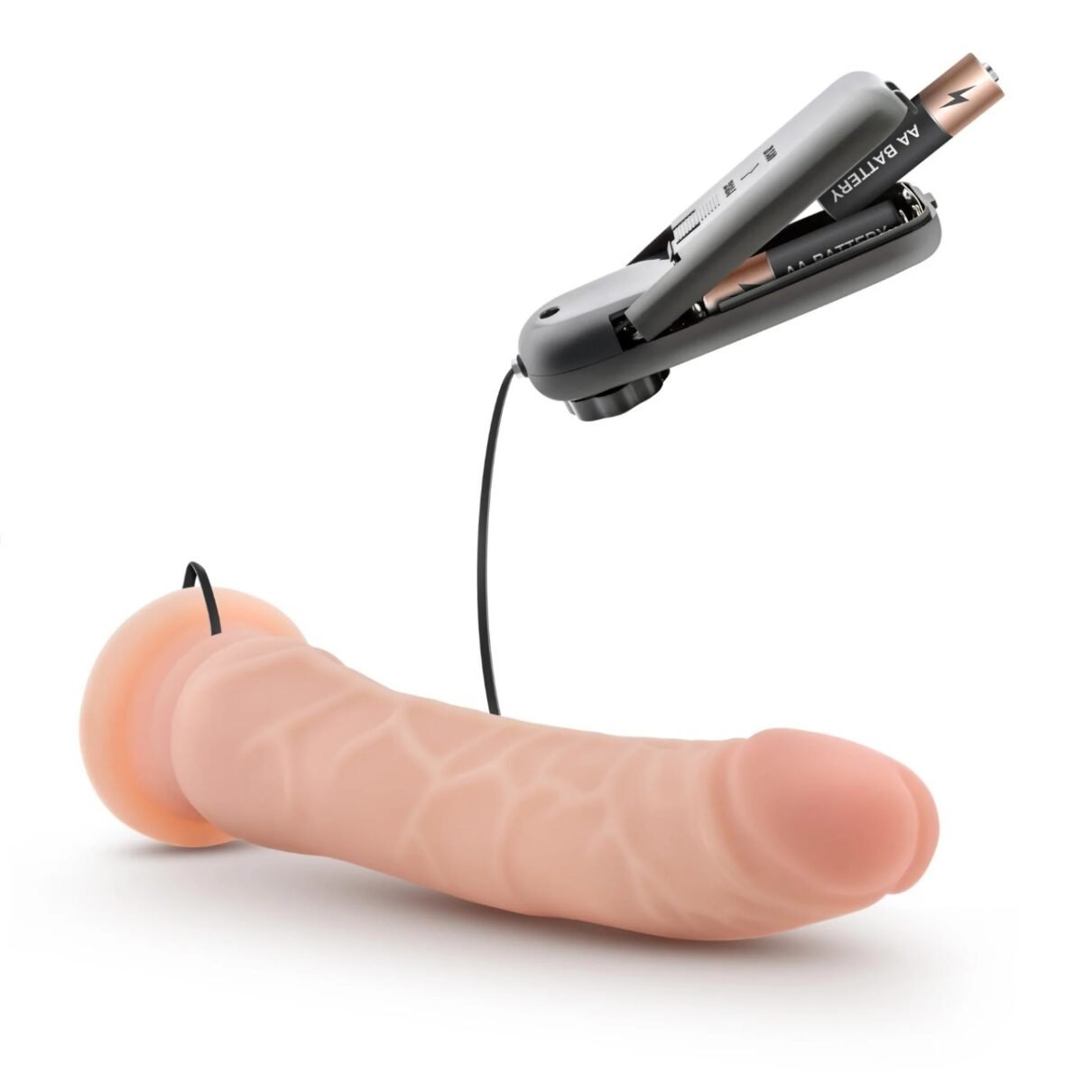 DR. SKIN-8.5 VIBRATING REALISTIC COCK WITH SUCTION CUP-VANILLA - Imagen 3
