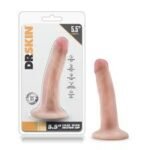 Consolador Dr. Skin - 5.5 Inch Cock With Suction Cup - Vanilla