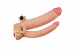 Add 3" Pleasure X Tender Vibrating Double Penis Sleeve