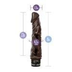 VIBRADOR DR.SKIN VIBE 6 – 21.5CM –CHOCOLATE - Imagen 5