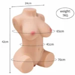 JACEY SUCKING AND VIBRATING HALF BODY SEX DOLL WITH REMOTE CONTROL