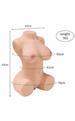 JACEY SUCKING AND VIBRATING HALF BODY SEX DOLL WITH REMOTE CONTROL