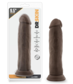 DR.SKIN-9.5 INCH COCK- CHOCOLATE
