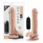 DR.SKIN-9 VIBRATING COCK WITH SUCTION CUP VANILLA