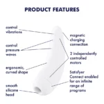 SATISFYER CURVY 2+ WHITE - Imagen 2