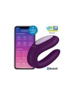 Satisfyer Double Joy Vibrador para Parejas con APP - Violeta