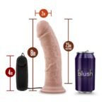 DR. SKIN - DR. JOE - 8 INCH VIBRATING COCK WITH SUCTION CUP - VANILLA - Imagen 3