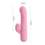 VIBRADOR RABBIT RETRACTIL LEOPOLD-PINK - Imagen 3
