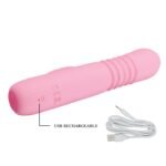 VIBRADOR RABBIT RETRACTIL LEOPOLD-PINK - Imagen 8