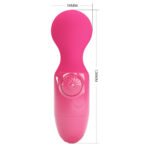VIBRADOR VARITA MINI STICK FUCSIA - Imagen 5
