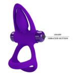 ANILLO VIBRADOR DOBLE SUJETACION- PURPLE - Imagen 4
