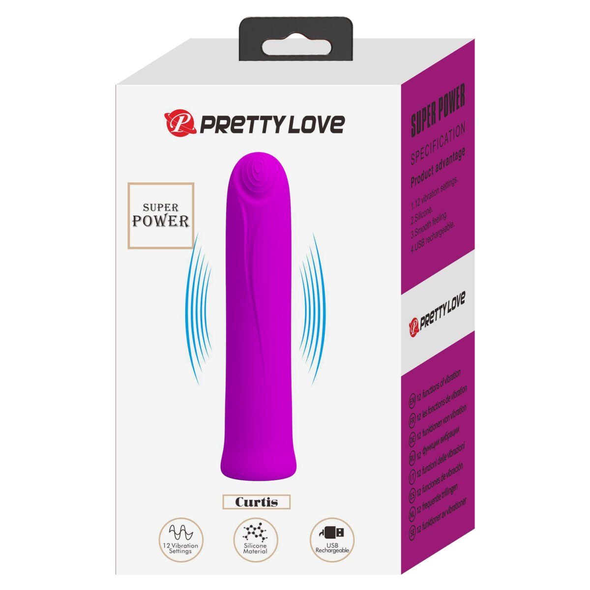 BALA VIBRADOR RECARGABLE CURTIS FUCSIA - Imagen 8