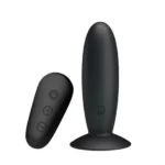 VIBRADOR ANAL RECARGABLE CONTROL REMOTO SILICONA 11CM 3.3 CM - Imagen 2