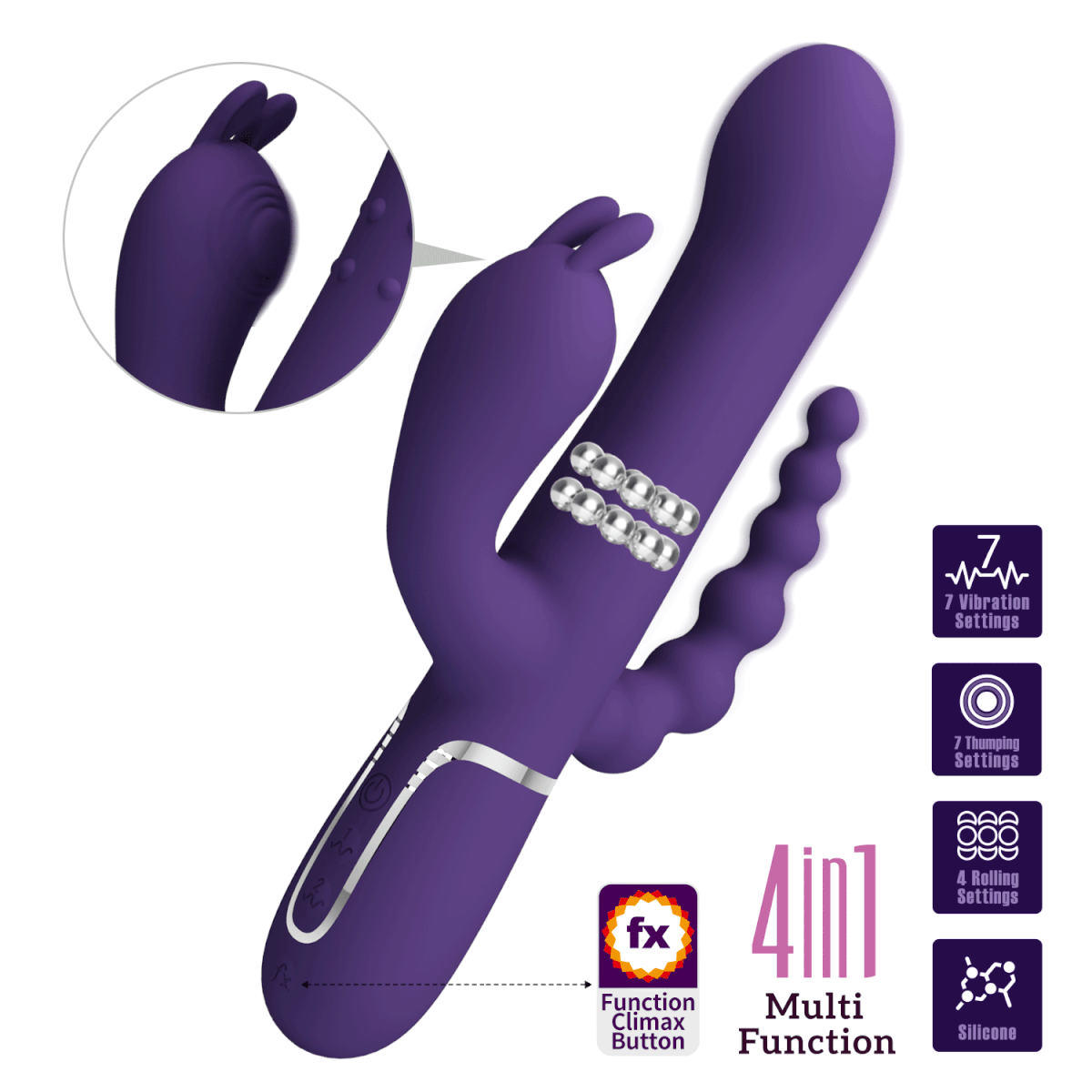 TRIPLE TWINKLED VIBRADOR - Imagen 3