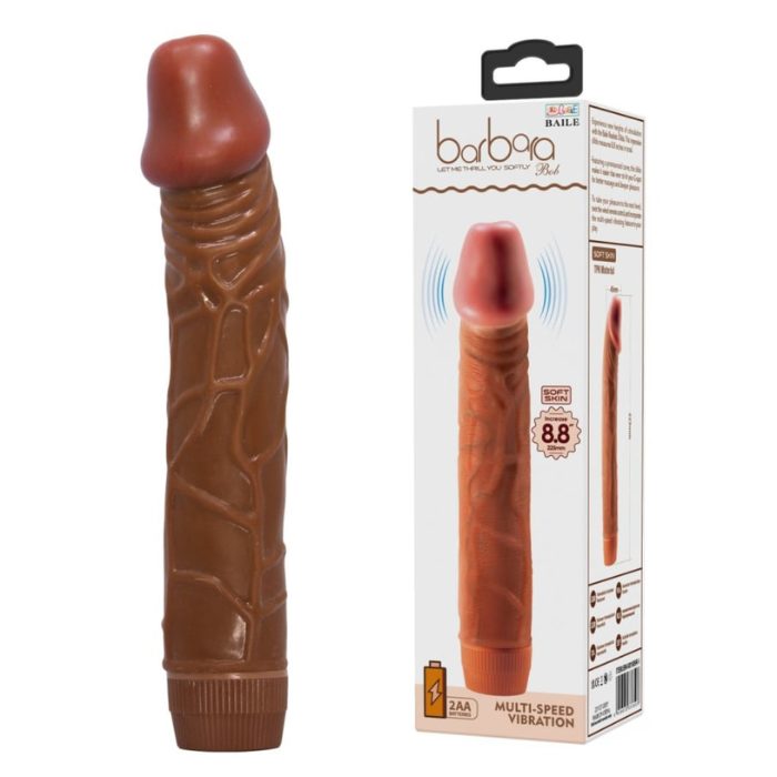 4 VIBE DILDO BROWN - Imagen 1